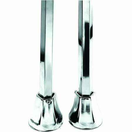 AMERICAN IMAGINATIONS 28 in. Unique Chrome Sink Legs in Stainless Steel AI-38333